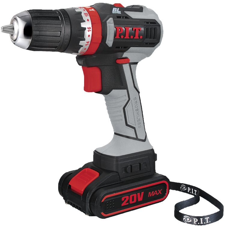 БЕСЩЕТОЧНАЯ АККУМУЛЯТОРНАЯ ДРЕЛЬ-ШУРУПОВЕРТ P.I.T. PIDO3003-20M2/BL
