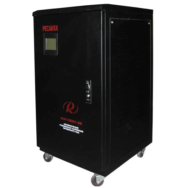 ОДНОФАЗНЫЙ МЕХАНИЧЕСКИЙ СТАБИЛИЗАТОР РЕСАНТА АСН-15000/1-ЭМ