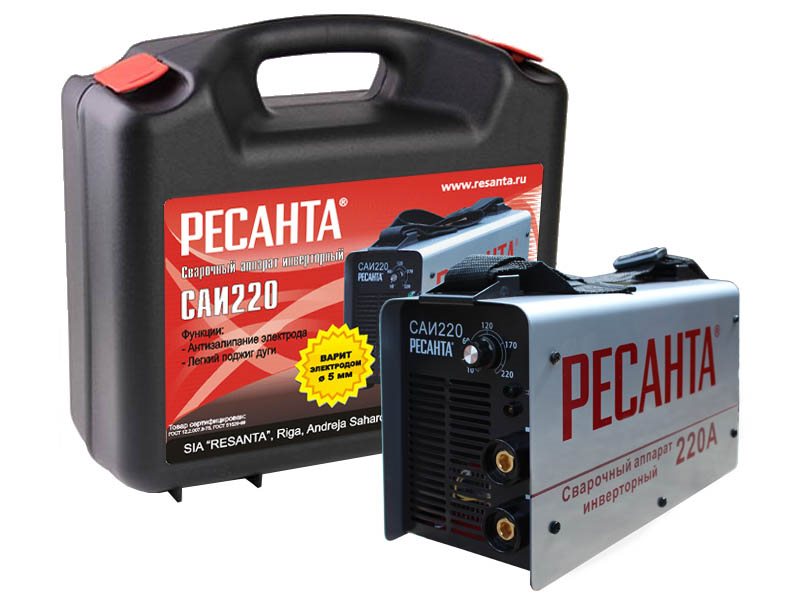 ИНВЕРТОРНЫЙ СВАРОЧНЫЙ АППАРАТ РЕСАНТА САИ-250 В КЕЙСЕ
