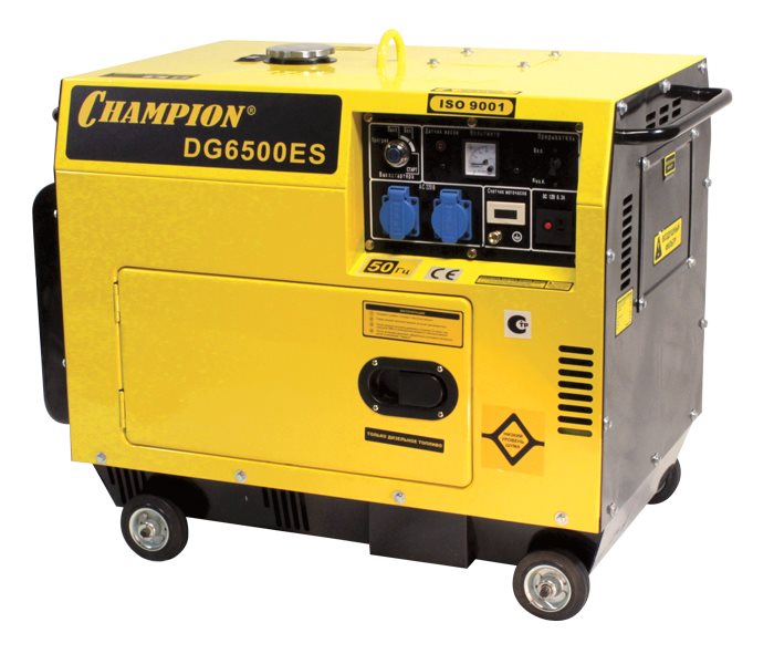 ПОРТАТИВНЫЙ ДИЗЕЛЬНЫЙ ГЕНЕРАТОР CHAMPION DG6500ES